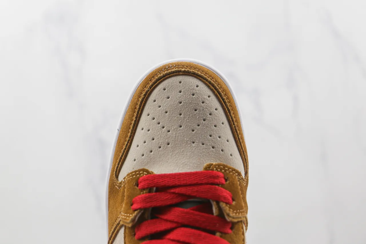 A Bathing Ape BAPE STA Red Star Tan Suede Lifestyle Sneakers 6