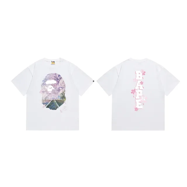 A Bathing Ape एप हेड चेरी ब्लॉसम ग्राफिक टी-शर्ट 2