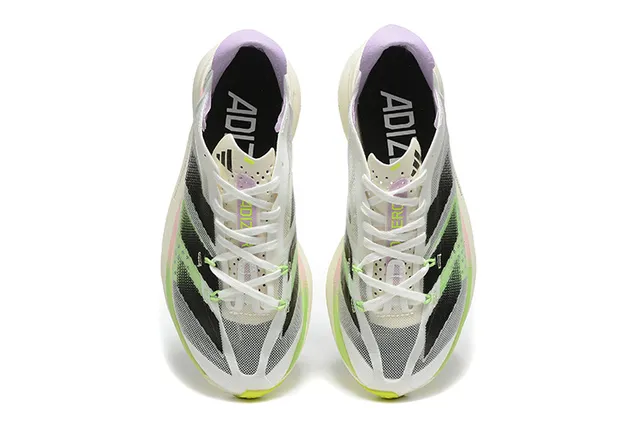 Adidas Adizero Adios Pro 3 blanc citron vert rose violet chaussures de course 2