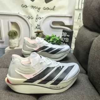 Adidas Adizero Adios Pro Evo 3 White Black दौड़ने के जूते
