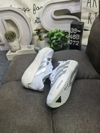 Adidas Adizero Dropset White Silver Lifestyle Sneakers 6