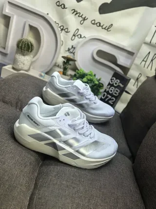 Adidas Adizero Dropset White Silver Lifestyle Sneakers 9