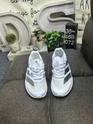 Adidas Adizero Dropset White Silver Lifestyle Sneakers 10