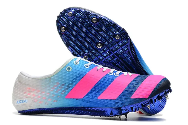 Adidas Adizero Sprint Spike Tênis de corrida Preto e rosa 2