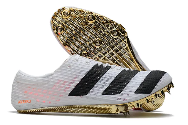 Adidas Adizero Sprint Spike Tênis de corrida Preto e rosa 3