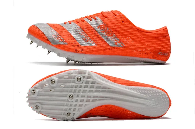 Adidas Adizero Sprint Spike Tênis de corrida Preto e rosa 14