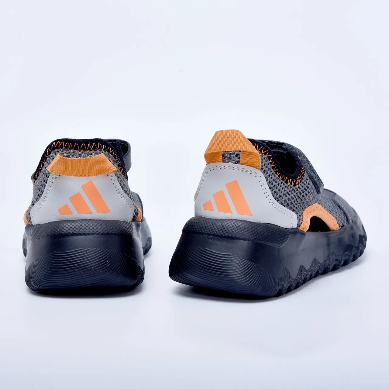 Adidas Black and White Mesh Velcro Strap Lifestyle Sneakers 14