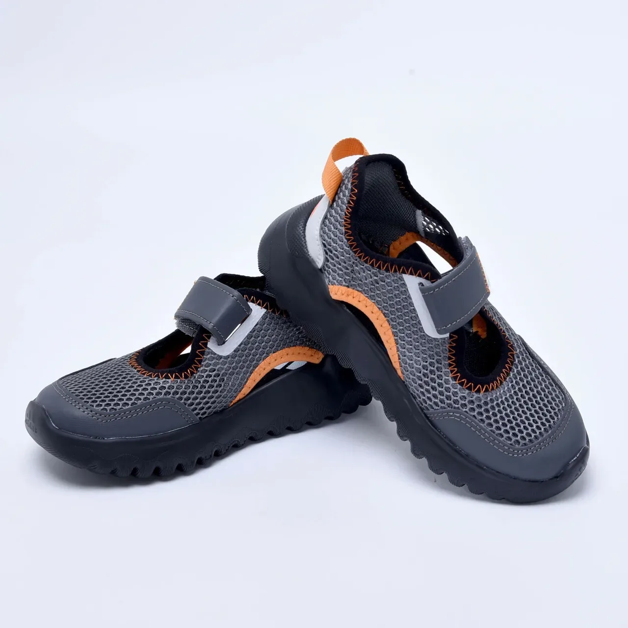 Adidas Black and White Mesh Velcro Strap Lifestyle Sneakers 17