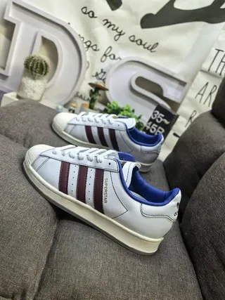 Adidas Black Blue Shell-Toe Three-Stripe Side Panel Lifestyle Sneakers 7