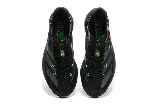 Adidas Black Green Engineered Mesh Upper Sculpted Monolithic Midsole Running Shoes 2