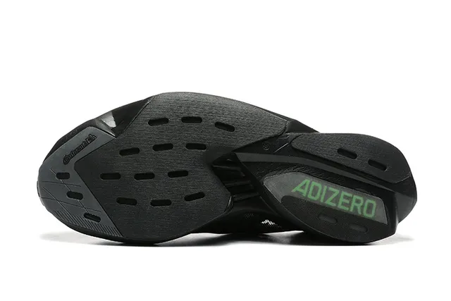 Adidas Black Green Engineered Mesh Upper Sculpted Monolithic Midsole Running Shoes 4