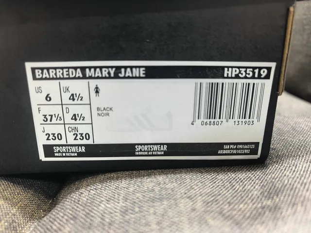 Adidas Black Three-Stripe Laceless Ballet Flats 2