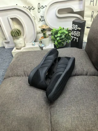 Adidas Black Three-Stripe Laceless Ballet Flats 6
