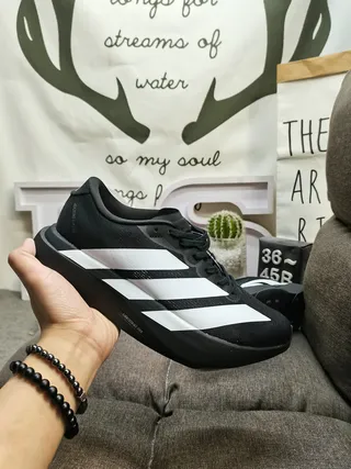 Adidas Black White Low-Top Engineered Mesh Upper Running Shoes 5