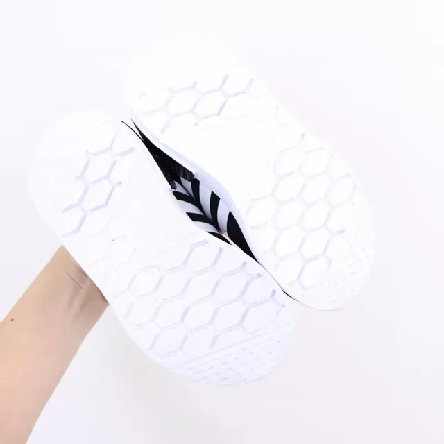 Adidas Black White Slip-On Elastic Collar Lifestyle Sneakers 10