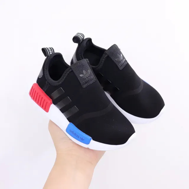 Adidas Black White Slip-On Elastic Collar Lifestyle Sneakers 15