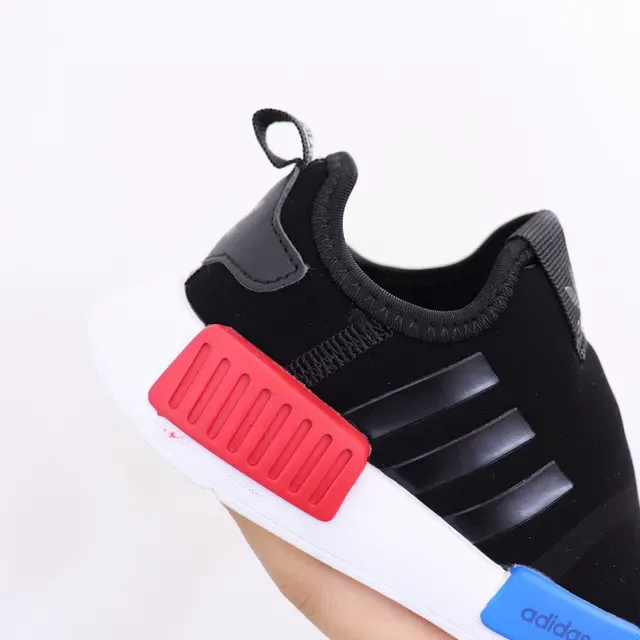 Adidas Black White Slip-On Elastic Collar Lifestyle Sneakers 21