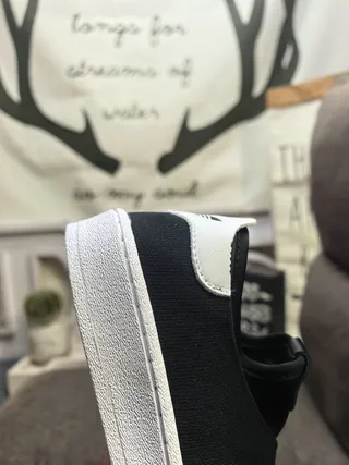 Adidas Black White Slip-On Elastic Strap Lifestyle Sneakers 3
