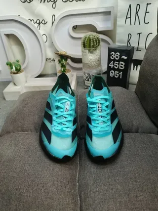 Adidas Blue Black Translucent Turquoise Upper Three-Stripe Branding Lifestyle Sneakers 10