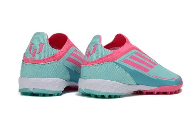 Adidas Bleu Rose Sock-Fit Collar Molded Rubber Studs Turf Chaussures de Football 6