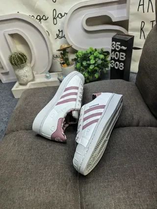 Adidas Brown Green Leopard-Print Upper Three Off-White Stripes Lifestyle Sneakers 6