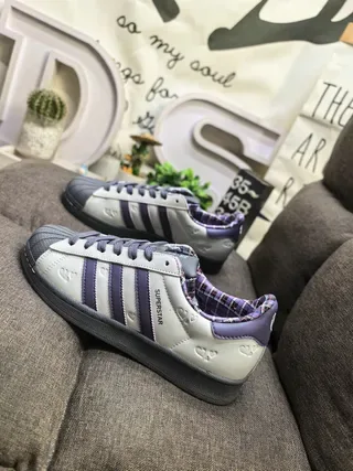 Adidas Brown Green Leopard-Print Upper Three Off-White Stripes Lifestyle Sneakers 17