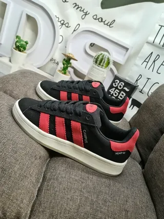 Adidas Campus Black and Red Lifestyle Sneakers 7
