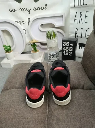 Adidas Campus Black and Red Lifestyle Sneakers 8