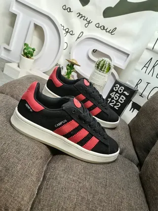 Adidas Campus Black and Red Lifestyle Sneakers 9