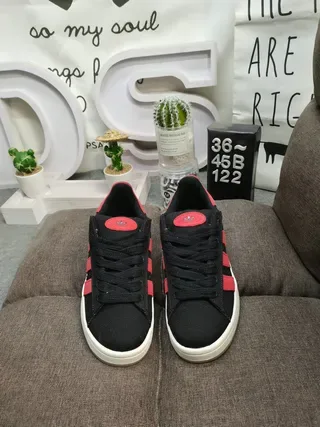 Adidas Campus Black and Red Lifestyle Sneakers 10