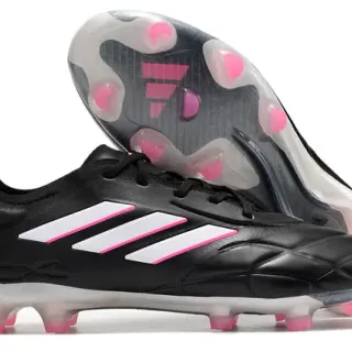 Adidas Copa Pure Black White Pink Firm-Ground फुटबॉल जूते