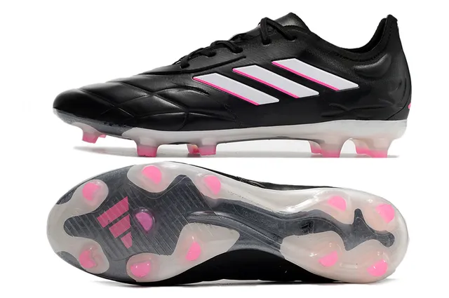 Adidas Copa Pure Black White Pink Firm-Ground Sapatos de futebol 17
