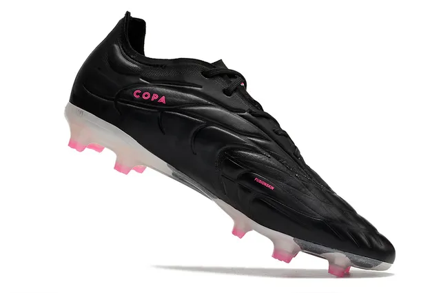 Adidas Copa Pure Black White Pink Firm-Ground Sapatos de futebol 18