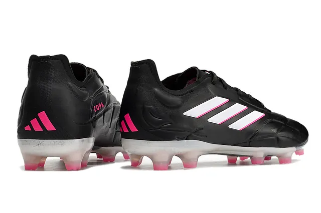 Adidas Copa Pure Black White Pink Firm-Ground Sapatos de futebol 22