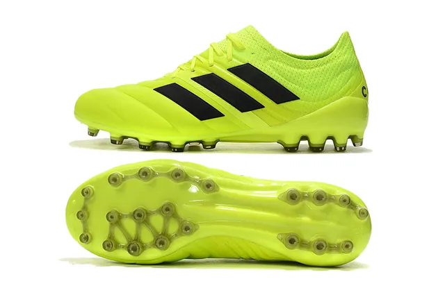Adidas Copa Pure Amarillo Neón Negro Firm-Ground Zapatos de fútbol 19