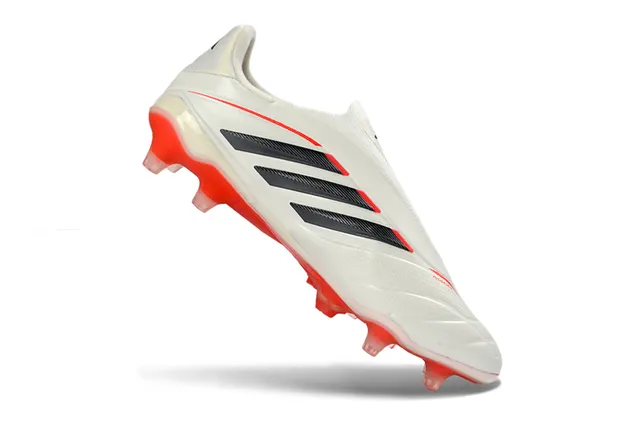 Adidas Copa White Red Low-Cut Synthetic Upper Translucent Outsole Firm-Ground Soccer Shoes 2