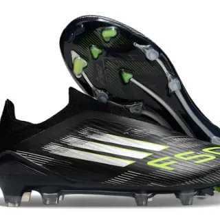 Adidas F50 Black and Neon Lime Firm-Ground Soccer Shoes