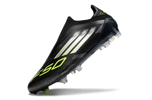 Adidas F50 Black and Neon Lime Firm-Ground Soccer Shoes 3