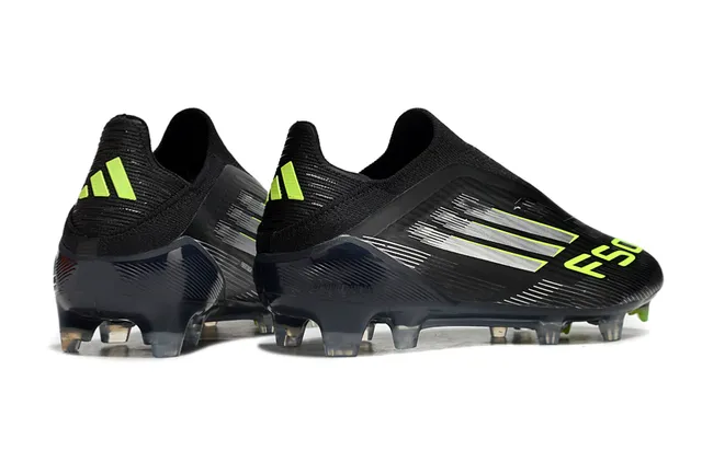 Adidas F50 Black and Neon Lime Firm-Ground Soccer Shoes 5