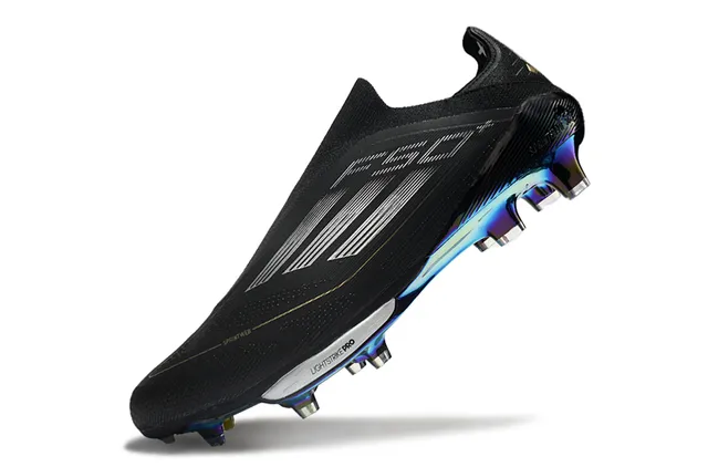 Adidas F50 Lightstrike Pro Black Gold Iridescent Firm-Ground Soccer Shoes 3