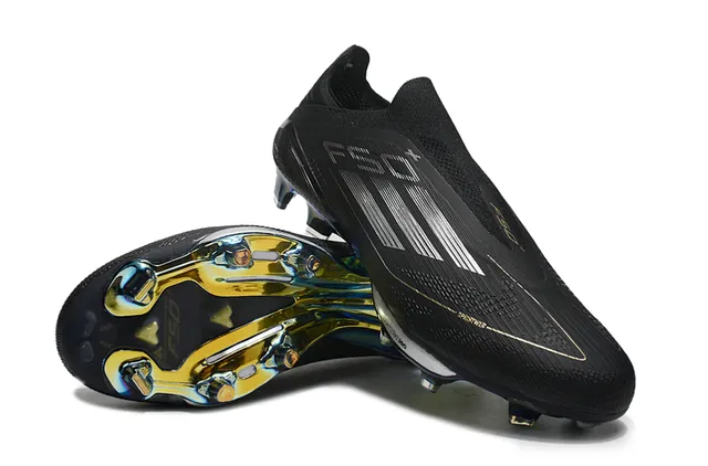 Adidas F50 Lightstrike Pro Black Gold Iridescent Firm-Ground Soccer Shoes 4