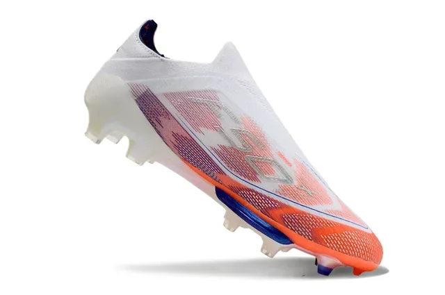 Adidas F50 Lightstrike Pro Blanco Naranja Azul Zapatillas de fútbol para terreno firme 2