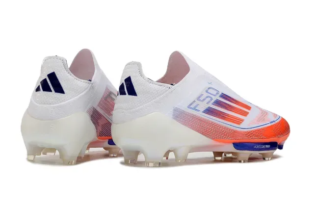 Adidas F50 Lightstrike Pro Blanco Naranja Azul Zapatillas de fútbol para terreno firme 5