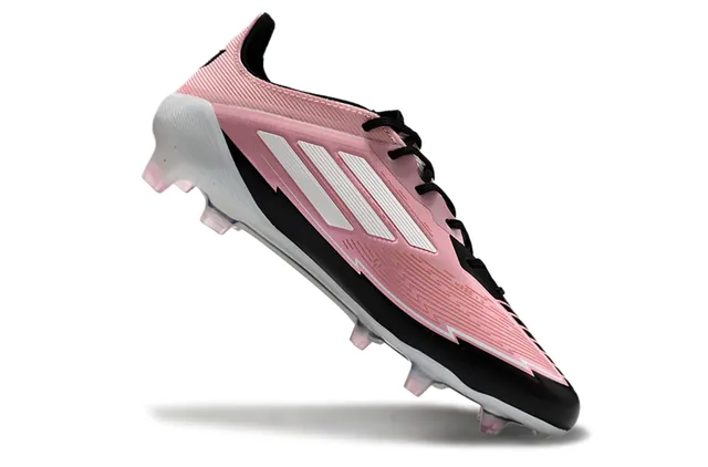 Adidas F50 Messi Pink Black White Firm-Ground Soccer Shoes 3