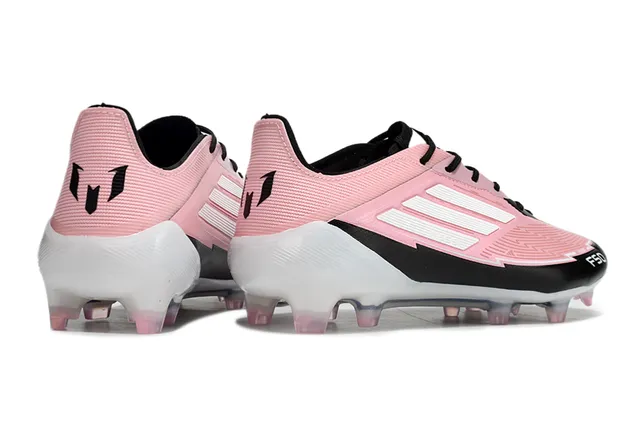 Adidas F50 Messi Pink Black White Firm-Ground Soccer Shoes 5