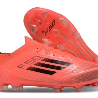 Adidas F50 Orange Black Low-Cut Molded-Stud Firm-Ground Soccer Shoes