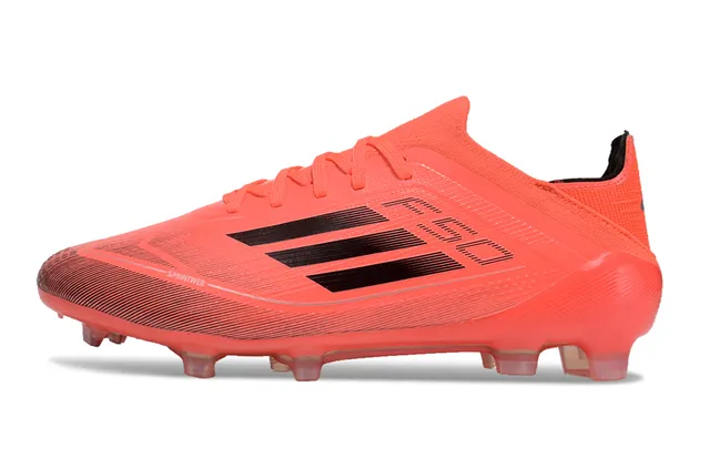 Adidas F50 Orange Black Low-Cut Molded-Stud Firm-Ground Soccer Shoes 7