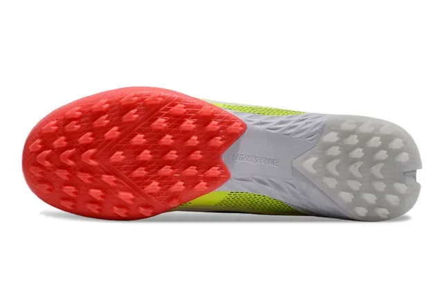 Adidas F50 Blanc Rouge Bas-Coupé Haut Synthétique Études Moulées Turf Chaussures de Football 6