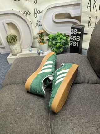 Adidas Gazelle Green Suede Lifestyle Sneakers 6