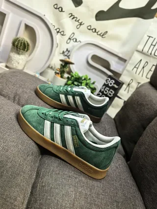 Adidas Gazelle Green Suede Lifestyle Sneakers 7